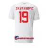 Virallinen Fanipaita Sveitsi Mario Gavranovic 19 Vieraspelipaita MM-Kisat 2022 - Miesten